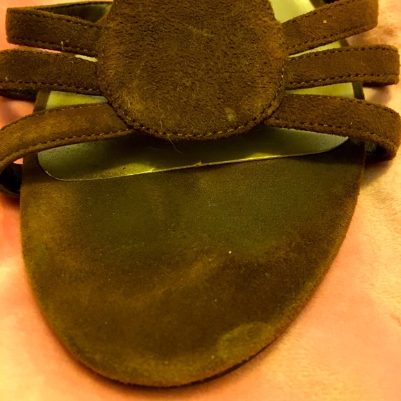 Apostrophe Brown Suede Wedges - Picture 7 of 15